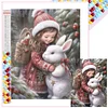 Diamond Painting -DIY Full Square Drill Cute Little Girl(35x45cm)