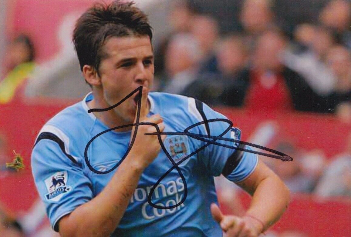 JOEY BARTON HAND SIGNED 6X4 Photo Poster painting MANCHESTER CITY FOOTBALL AUTOGRAPH