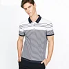 Jack&Jones Brand 2018 NEW business casual stripes lapel short sleeves male Polo |217306511