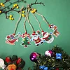 5pcs Christmas Tree Double Sided DIY Diamond Pendant