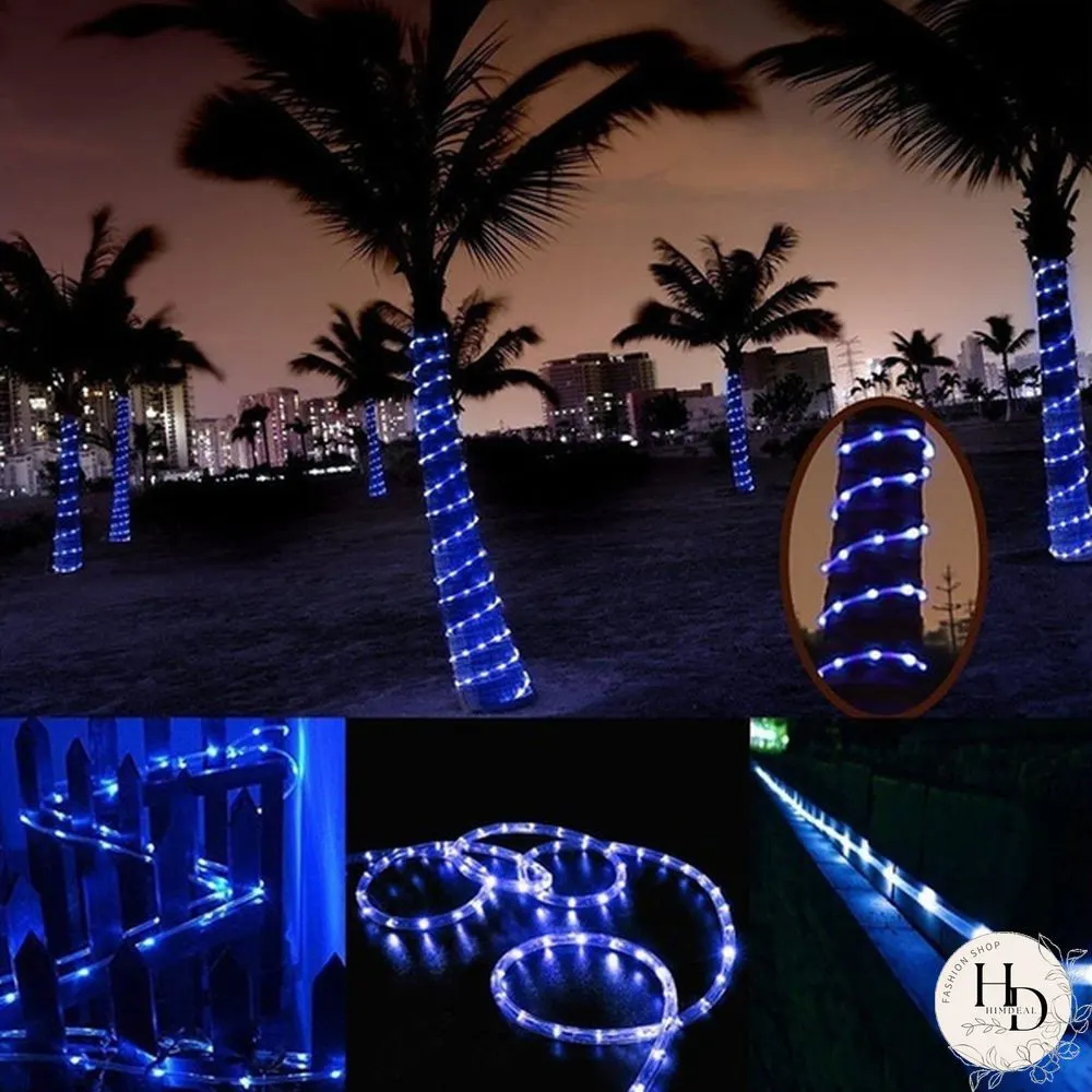 10M 100LED Solar Rope Tube for Garden Lights Waterproof IP67 50LED Solar Powered Lamp Christmas Wedding Lamp Outdoor String Light