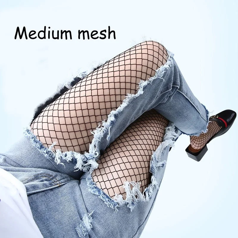 Billionm Tights Fashion Women Thin Mesh Net Fishnet Body Stockings Fishnet Pattern Pantyhose Party Tights Elastic Silk Leg Stockings