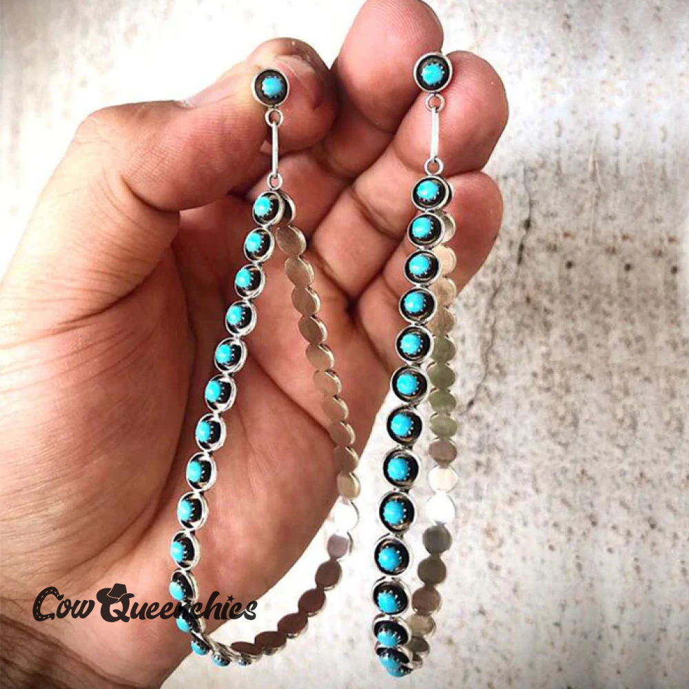 Vintage Turquoise Stone Earrings