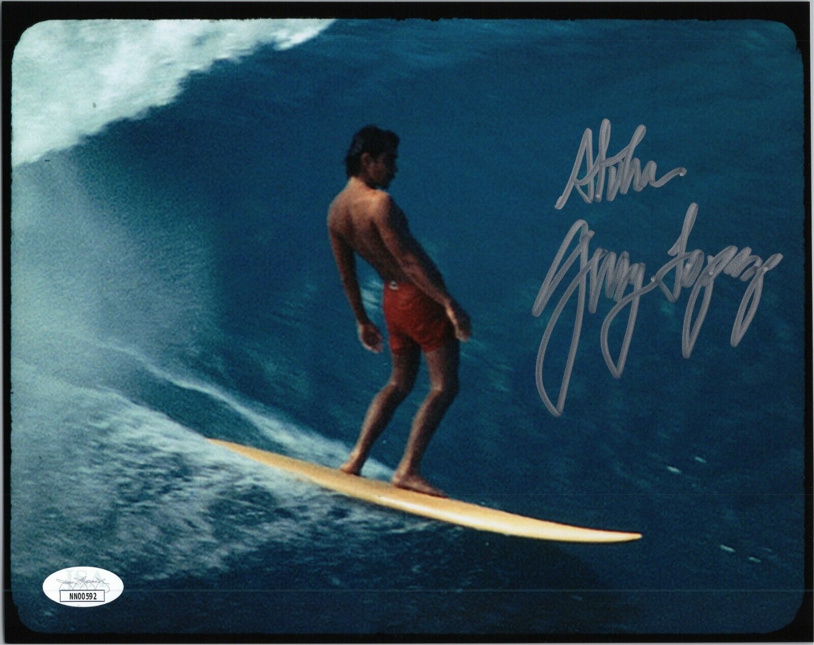 GERRY LOPEZ Authentic Hand-Signed Mr. Pipeline ~ SURFING