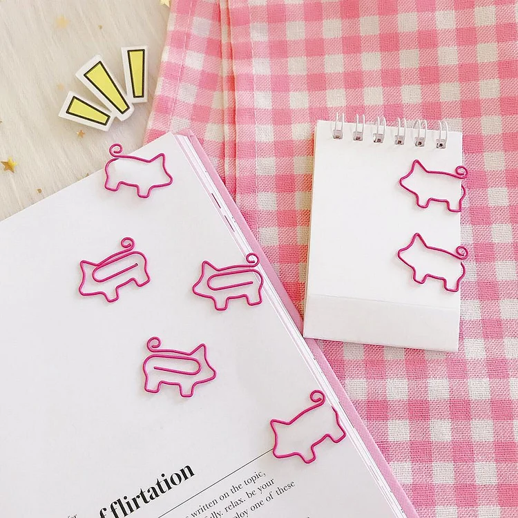 Creative Pink Pig Paperclip