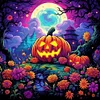 Diamond Painting-DIY Full Round Drill Pumpkin Patch(40x40cm)