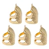Cross-Stitch Tools Retro Adjustable Thimble Non-Slip Hand Sewing Thimble Ring