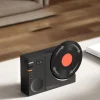 Small Vinyl Record Player Retro Bluetooth Wireless Clock Speaker
