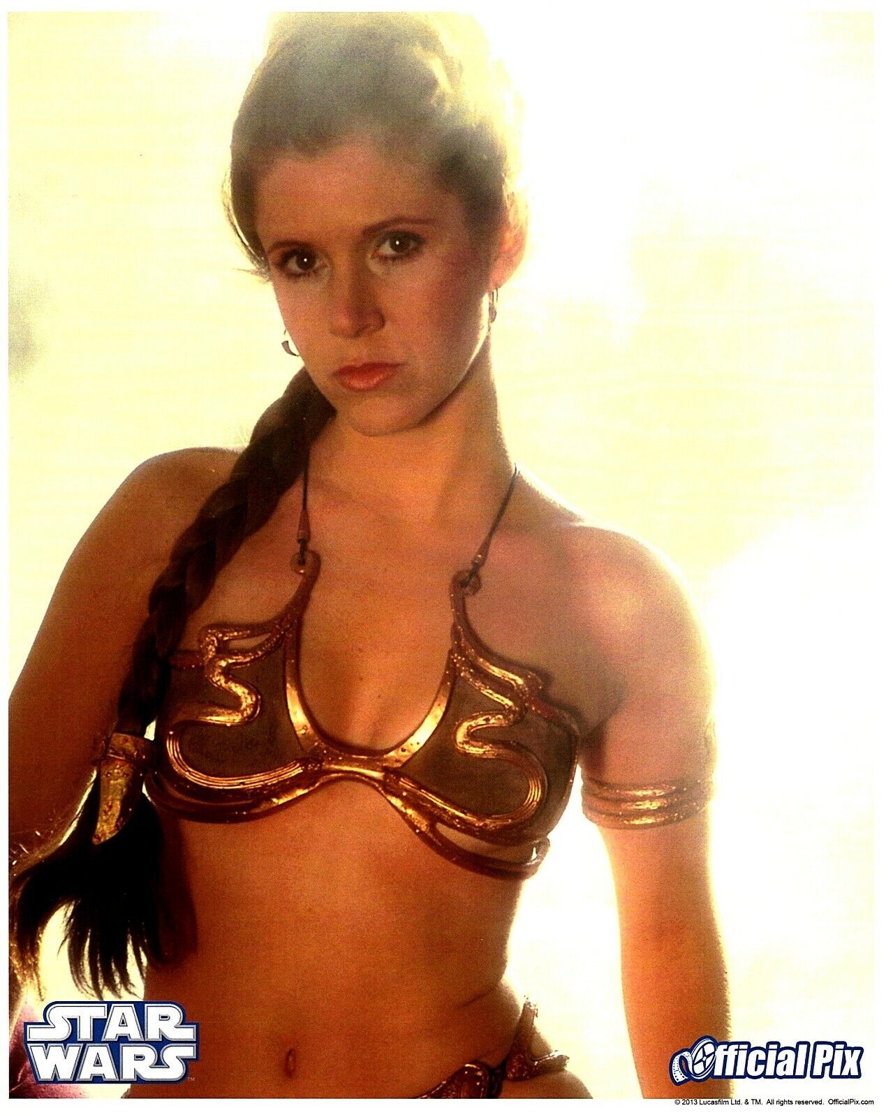 CARRIE FISHER Unsigned 8x10 Photo Poster painting Star Wars Official Pix Princess Leia OPX 2013