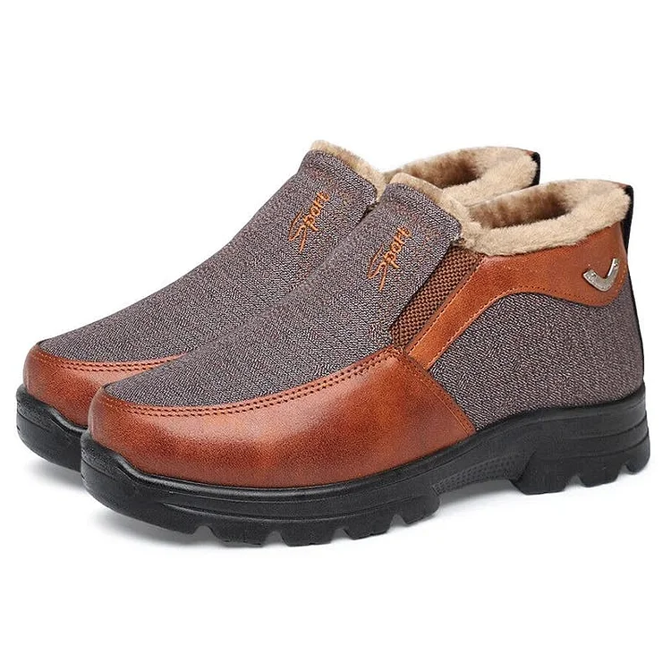 🔥Black Friday 60% OFF🔥 Men's Winter Fleece Waterproof Warm Non-Slip Shoes