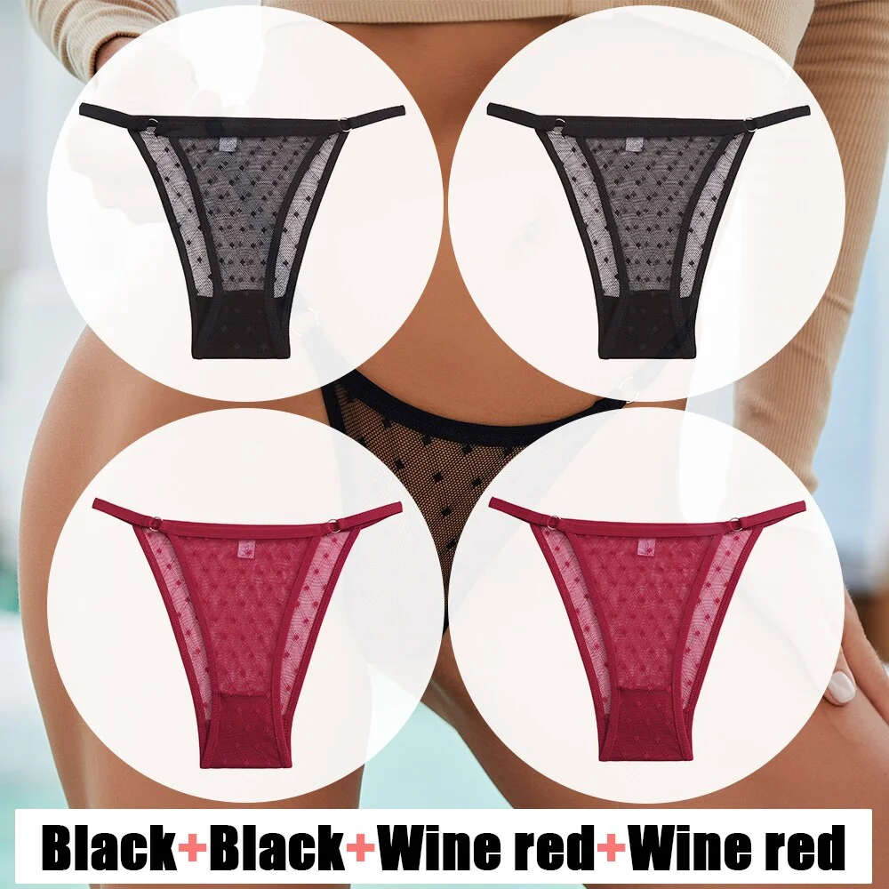 Sexy Lace Panties Women's Underwear Mesh Transparent Sexy lingerie Soft Intimate Underpants Plus Size M-XXL Female Underwear