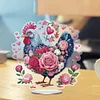 (US Only)2D Flat Print Acrylic Flower Chicken DIY 5D DIY Diamond Art Tabletop Decorations