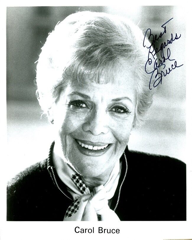 CAROL BRUCE Signed Photo Poster painting