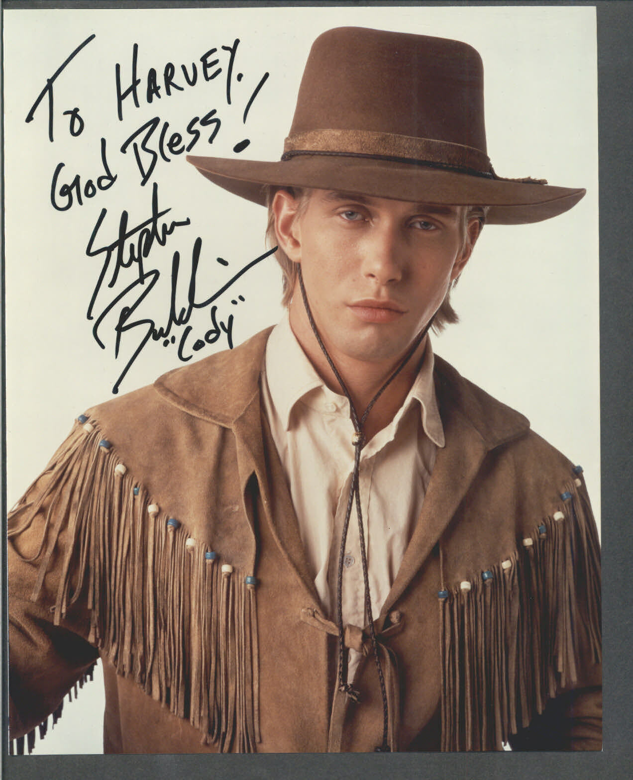 Stephen Baldwin - Signed Autograph Color 8x10 Photo Poster painting - The Young Riders