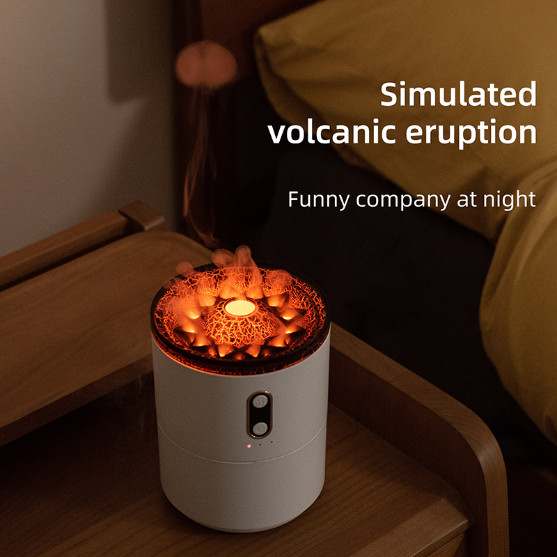 Volcanic Flame Aroma Essential Diffuser Air Humidifier USB Portable Purifier with Night Light Lamp | 168DEAL