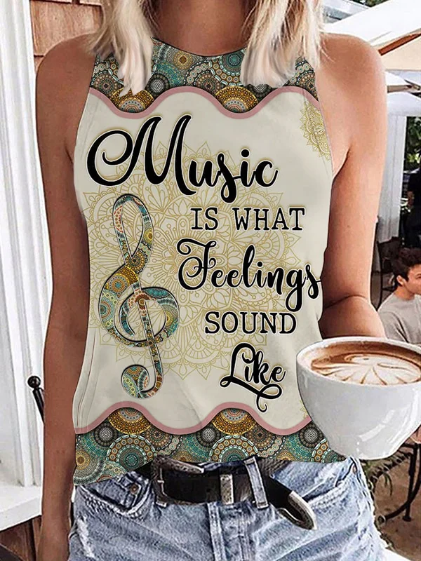 Music Is What Feelings Sound Like Tank Top