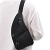 Anti Theft Travel Bag Multi-pocket Chest Bag Waterproof for Women Men (Black)