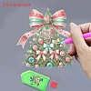 (US Local)Christmas Tree Print DIY Diamond Painting Tabletop Ornaments Decorations