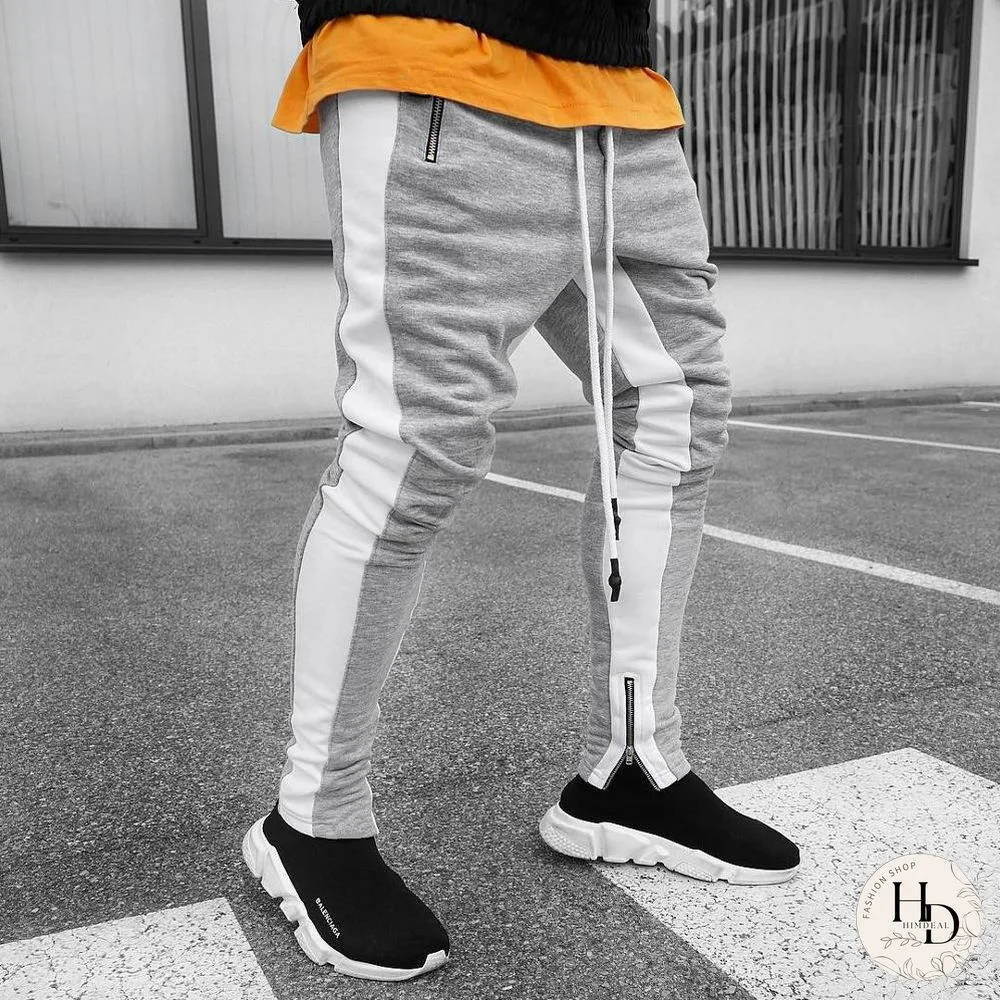 Mens Joggers Casual Pants Fitness Men Sportswear Tracksuit Bottoms Skinny Sweatpants Trousers Black Gyms Jogger Track Pants