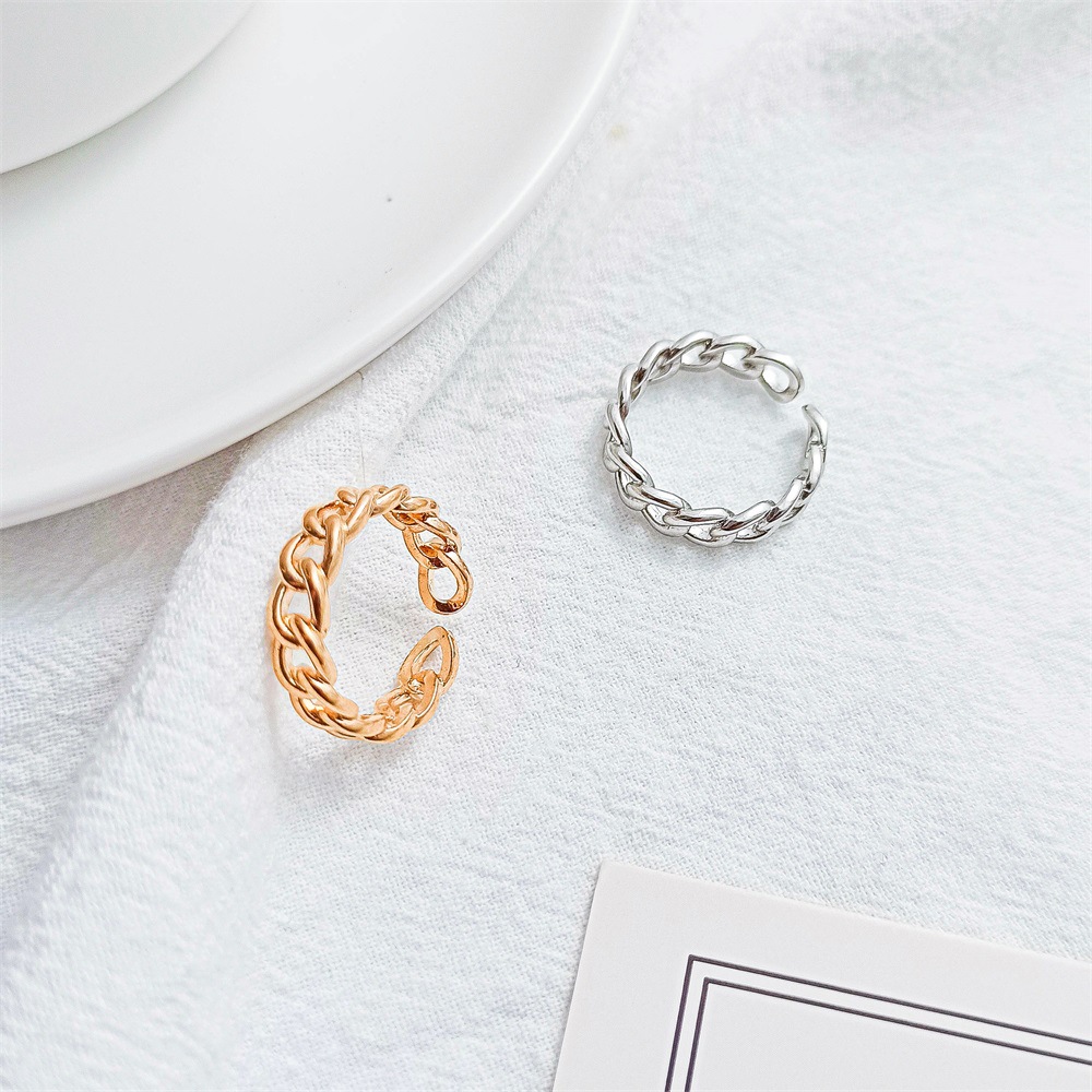 Chain gold plated ring