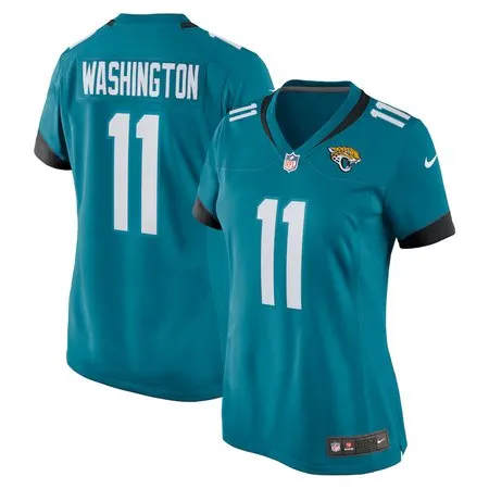 Women's Jacksonville Jaguars #11 Parker Washington  Teal Team Game Jersey