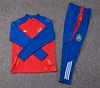 2024 Spain Half-Pull Training Suit Red Football Shirt 1:1 Thai Quality Set
