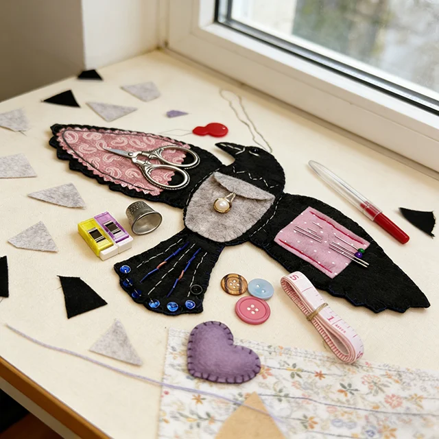 Crow Sewing Case Sewing Template &ndash; With Tutorial