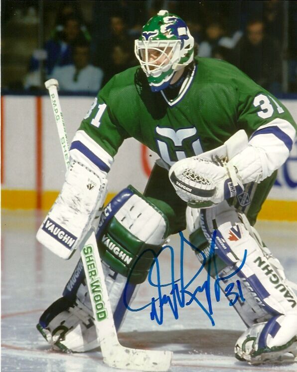 Hartford Whalers Daryl Reaugh Autographed Signed 8x10 Photo Poster painting COA EXACT PROOF