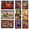 (Multi Style)  - Pin Up Girls - Vintage Metal Signs(8*12Inch/12*16Inch) - Bar