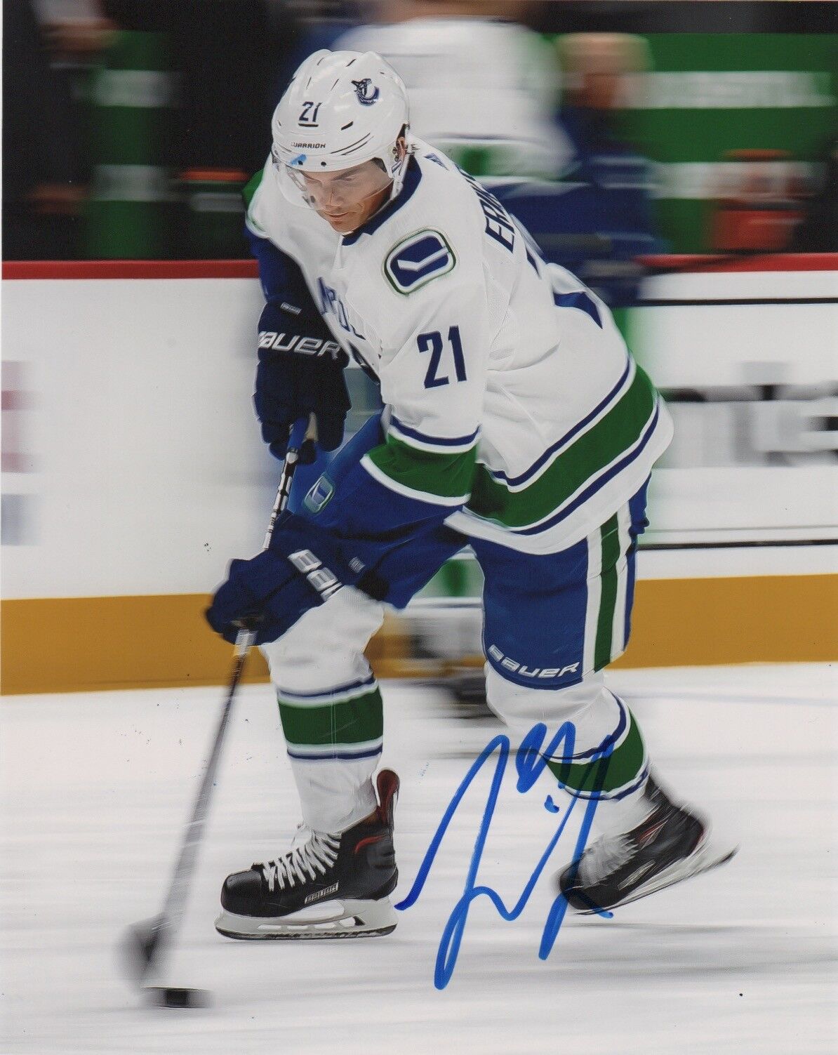 Vancouver Canucks Loui Eriksson Signed Autographed 8x10 NHL Photo Poster painting COA B