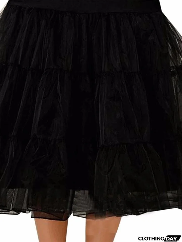 Solid Color 1950S Petticoat Tutu Crinoline Underskirt