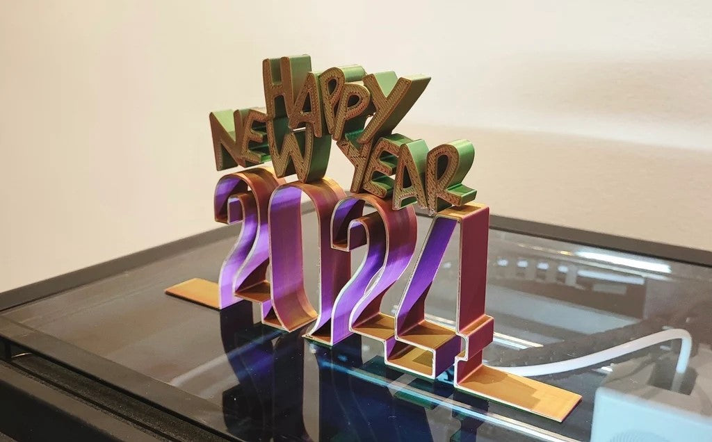 2024新年快乐立体标识