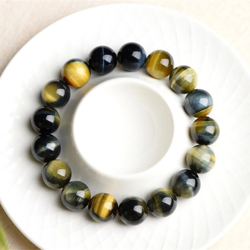 Ig Style Casual Gradient Color Tiger Eye Beaded Unisex Bracelets