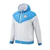Retro Manchester City Windbreaker Blue Jersey 