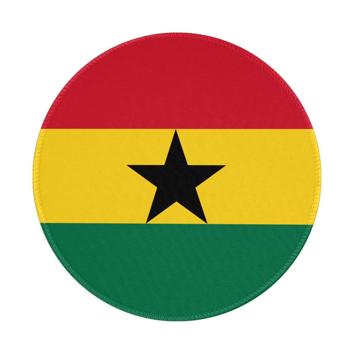 Ghana Flag Gaming Round Mousepad for Computer Laptop