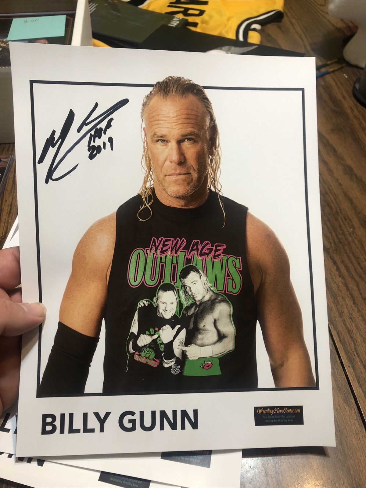 WWE Star Billy Gunn Autographed 8.5x11 W/COA AEW HOF