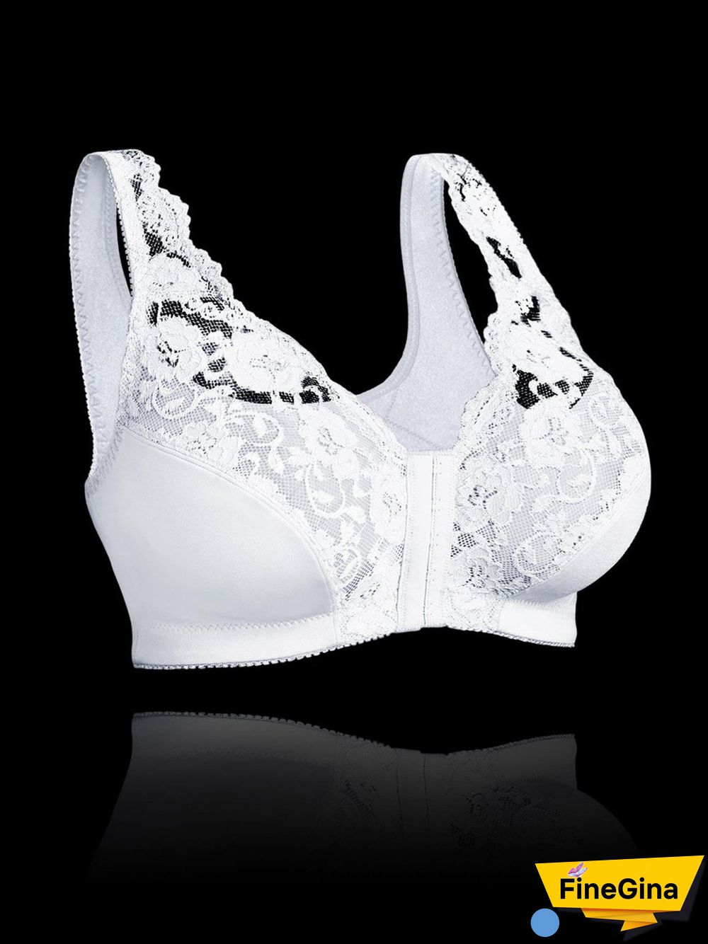 Sexy Lace Unwired Push Up Bra Plus Size