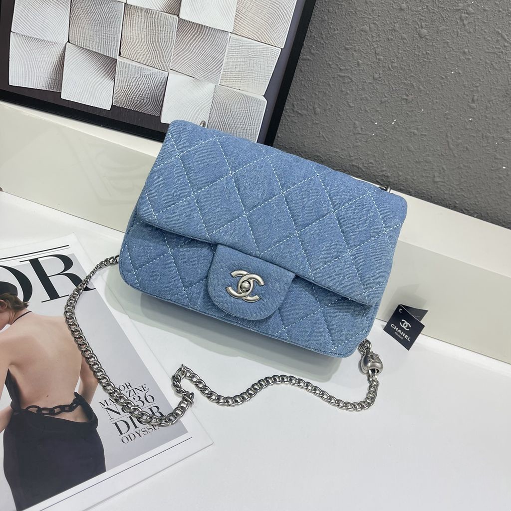 [🔥🔥Factory Promotion] 2023 Latest CHANEL Shoulder Strap Denim Shoulder Crossbody Bag Women - Denim Blue - Middle East Sale💥💥