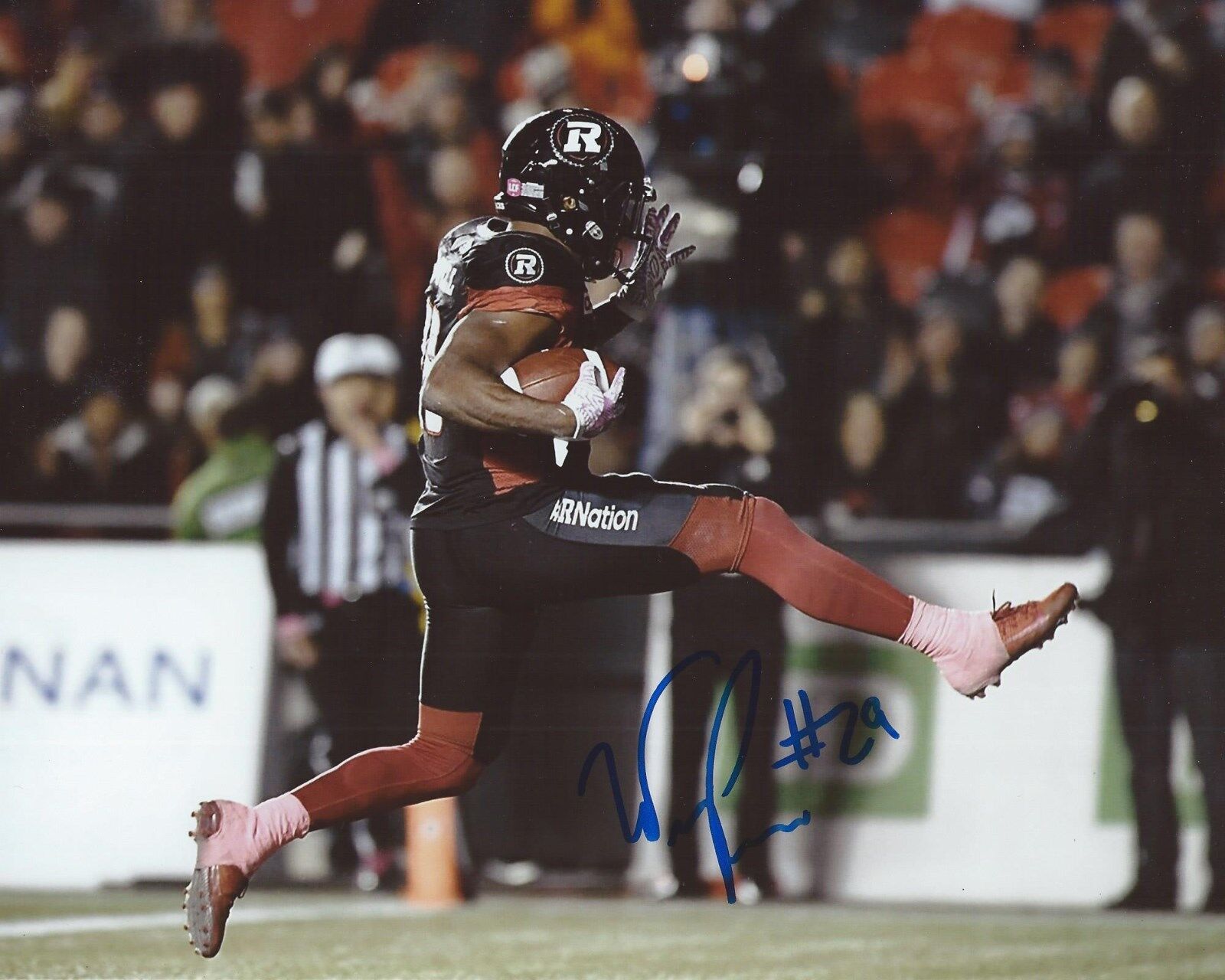 William Powell Signed 8x10 Photo Poster painting Ottawa RedBlacks Autographed COA B