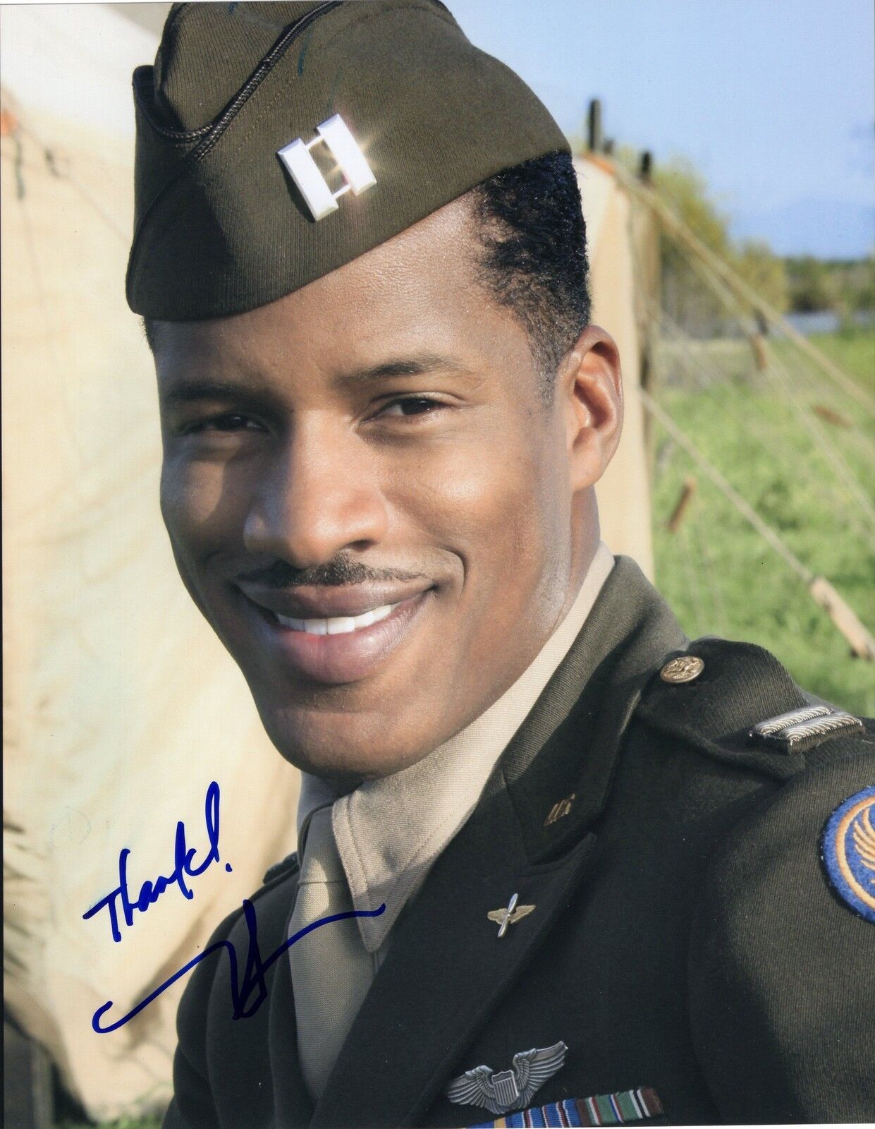 Nate Parker signed 8x10 Photo Poster painting w/COA Red Tails Julian #1