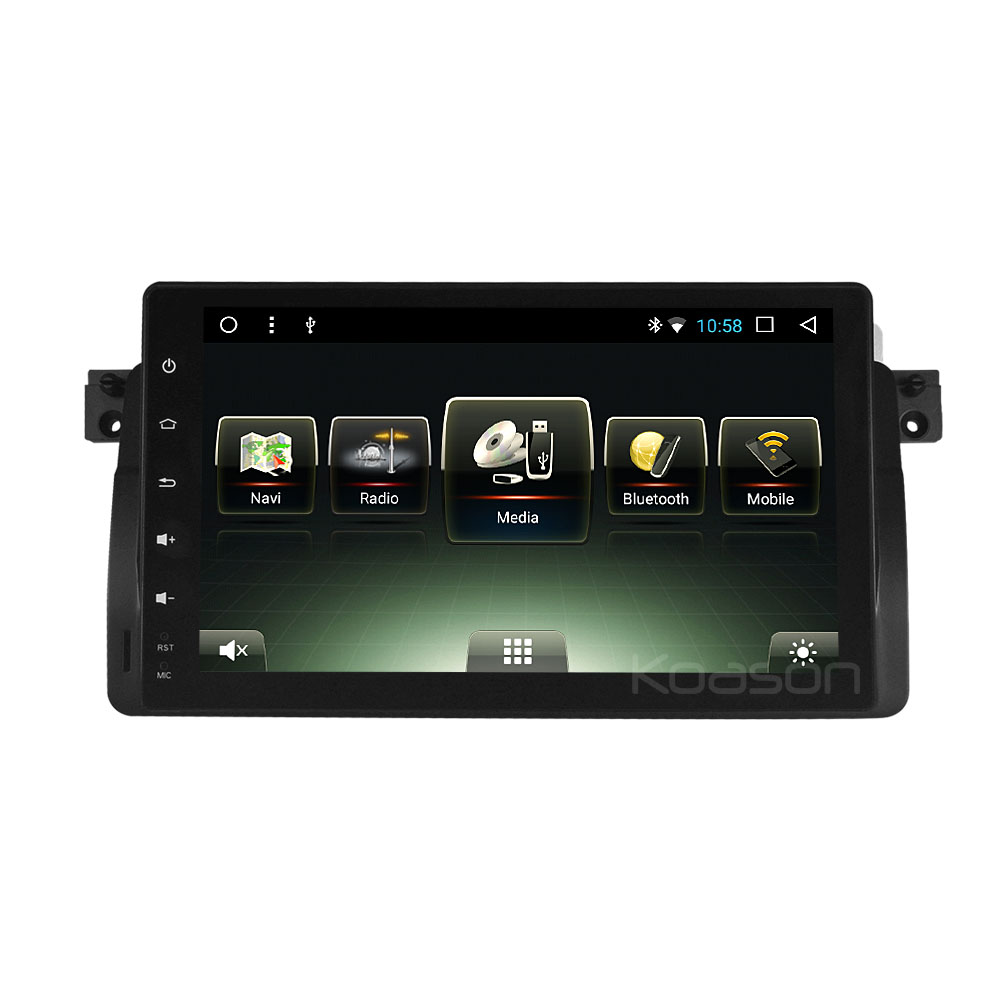 Koason 9″ Android Screen CarPlay Multimedia GPS Auto Stereo For BMW E46 M3
