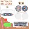 4pcs DIY Diamond Painting Incense Tray Incense Burner Stick Holder (Mandala)