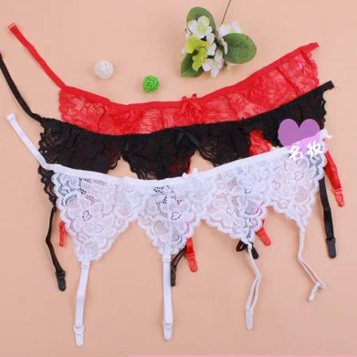 Uveng Sex Lingerie Sexy Lace Garter Garter Tlings Sexy Stockings With A Good Companion Partner Four-Corner Garter