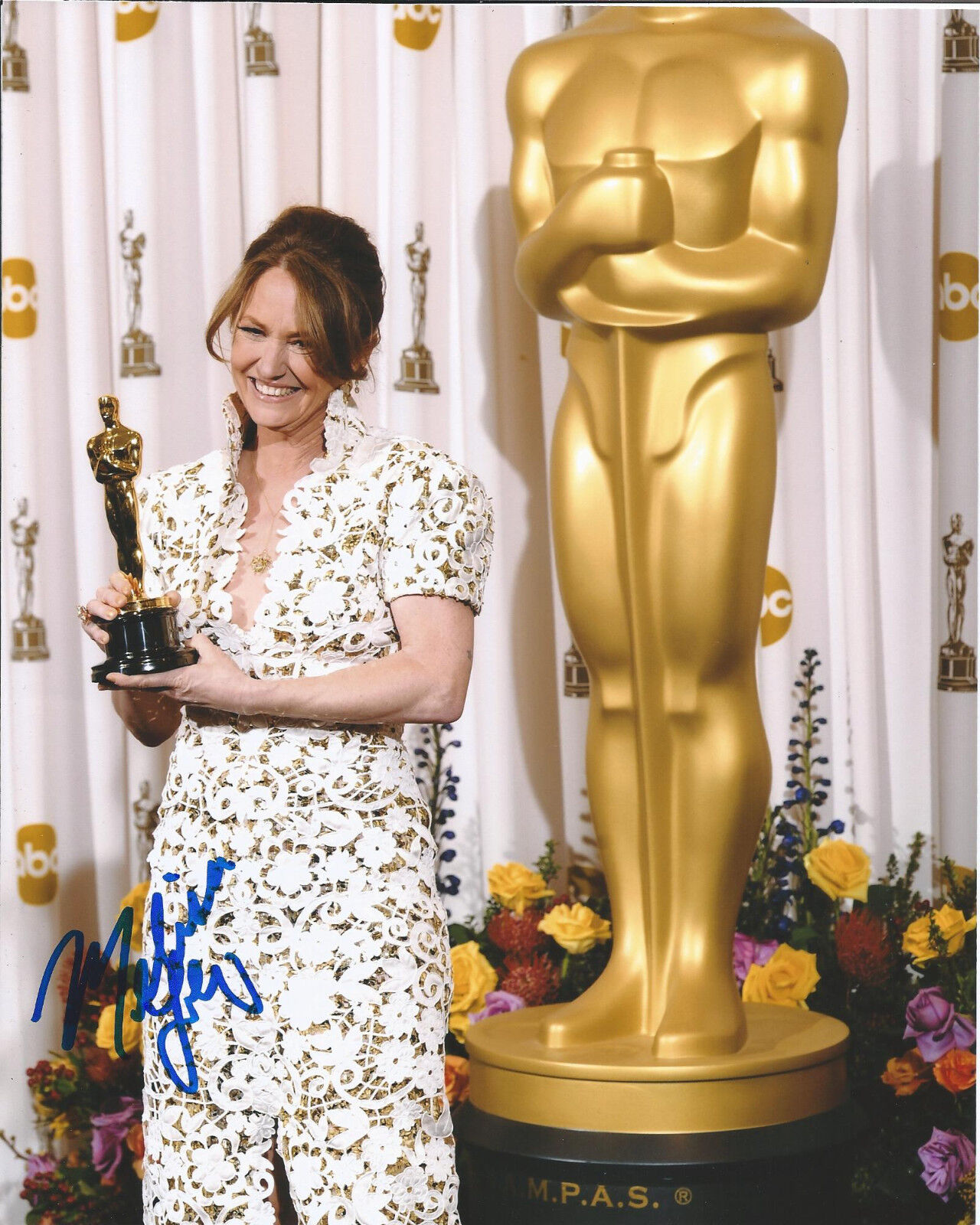 ACTRESS MELISSA LEO SIGNED THE FIGHTER 8X10 Photo Poster painting W/COA ACADEMY AWARD OSCARS