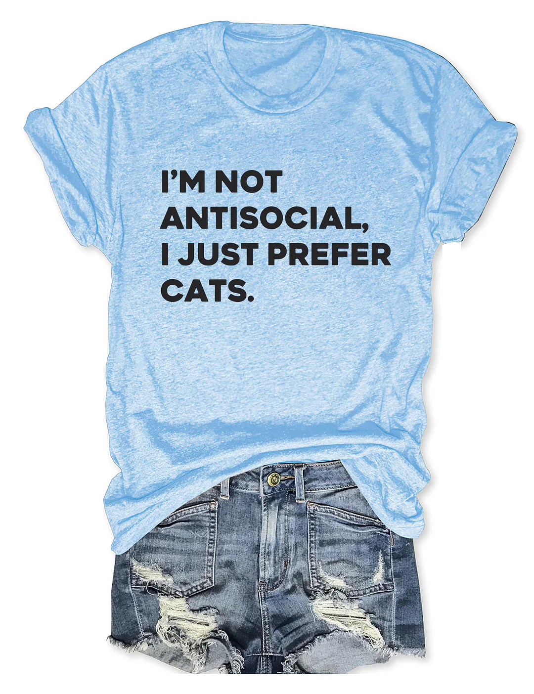 I'm Not Antisocial I Just Prefer Cats T-shirt