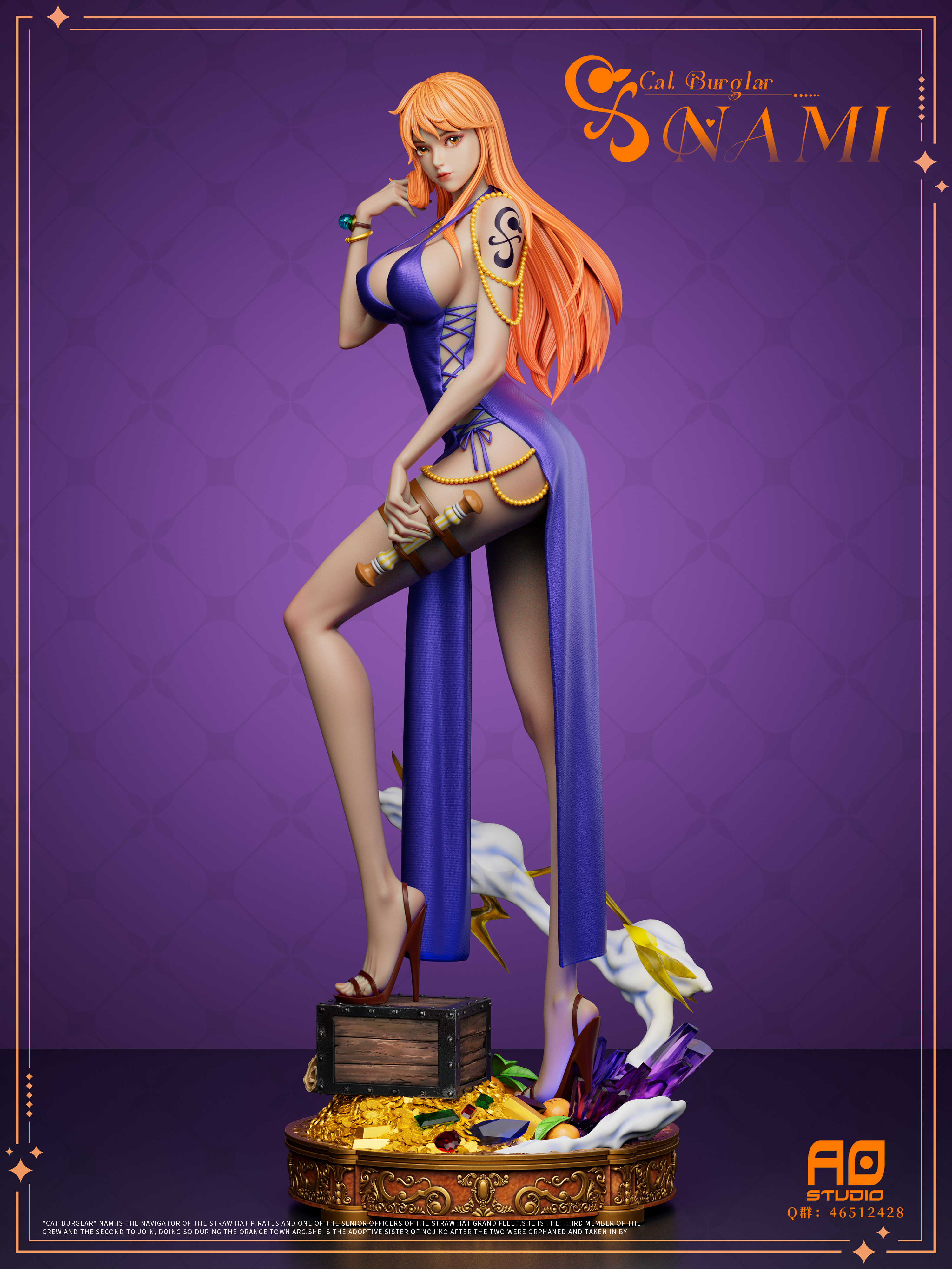 AO STUDIO - One Piece Nami 1/4 & 1/6 Statue(GK) (Adult 18+)-