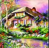 Garden Cottage  | Full Round Diamond Painting Kits