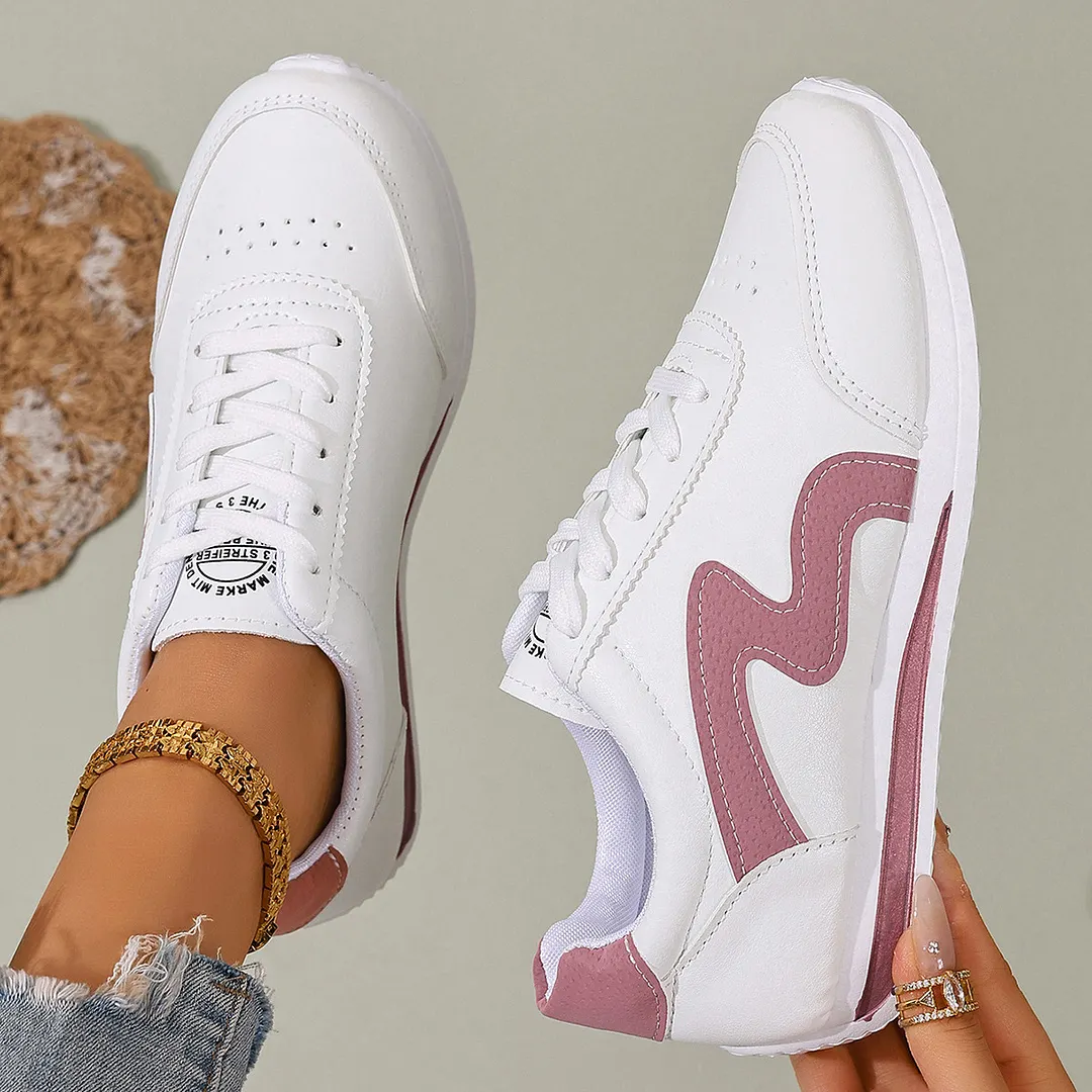 Breakj Breakj White Shoes Women Net Red New Sports Forrest Shoes Women's Shoes Breathable Flat Shoes Autumn 2025 Super Fire
