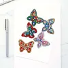 5pcs DIY Full Drill Diamond Paintng Special-shaped Butterfly Keychains Kit