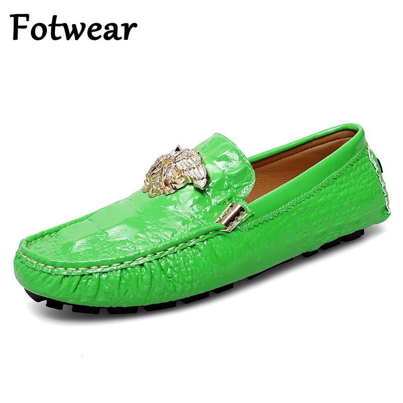 Tanguoant Men Leather Loafers Big Size 35-48 Moccasins Slip On Flat Casual Shoes Comfortable Driving Shoes Unisex Loafers Designer Zapatos